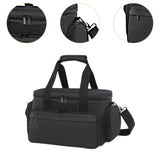 Maxbell Travel Cosmetic Bag Tote Compartment Bag for Travel Vacation Business Trips Black