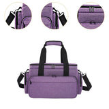Maxbell Travel Cosmetic Bag Tote Compartment Bag for Travel Vacation Business Trips Violet