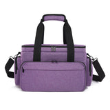 Maxbell Travel Cosmetic Bag Tote Compartment Bag for Travel Vacation Business Trips Violet