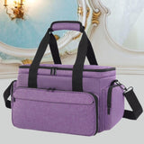 Maxbell Travel Cosmetic Bag Tote Compartment Bag for Travel Vacation Business Trips Violet