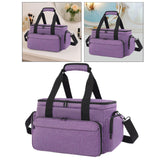 Maxbell Travel Cosmetic Bag Tote Compartment Bag for Travel Vacation Business Trips Violet