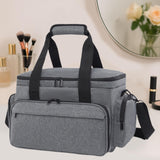 Maxbell Travel Cosmetic Bag Tote Compartment Bag for Travel Vacation Business Trips Gray