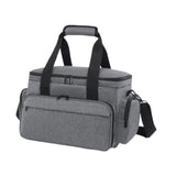 Maxbell Travel Cosmetic Bag Tote Compartment Bag for Travel Vacation Business Trips Gray
