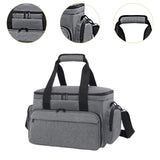 Maxbell Travel Cosmetic Bag Tote Compartment Bag for Travel Vacation Business Trips Gray