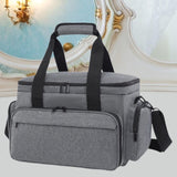 Maxbell Travel Cosmetic Bag Tote Compartment Bag for Travel Vacation Business Trips Gray