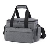 Maxbell Travel Cosmetic Bag Tote Compartment Bag for Travel Vacation Business Trips Gray