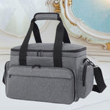 Maxbell Travel Cosmetic Bag Tote Compartment Bag for Travel Vacation Business Trips Gray