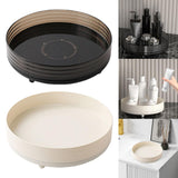Maxbell 360° Rotating Makeup Organizer Round Makeup Brush Holder for Perfume Cabinet Black