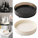 Maxbell 360° Rotating Makeup Organizer Round Makeup Brush Holder for Perfume Cabinet Black