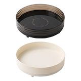 Maxbell 360° Rotating Makeup Organizer Round Makeup Brush Holder for Perfume Cabinet Black
