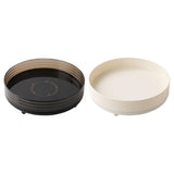 Maxbell 360° Rotating Makeup Organizer Round Makeup Brush Holder for Perfume Cabinet Black