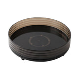 Maxbell 360° Rotating Makeup Organizer Round Makeup Brush Holder for Perfume Cabinet Black