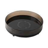 Maxbell 360° Rotating Makeup Organizer Round Makeup Brush Holder for Perfume Cabinet Black
