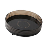 Maxbell 360° Rotating Makeup Organizer Round Makeup Brush Holder for Perfume Cabinet Black