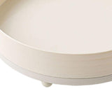 Maxbell 360° Rotating Makeup Organizer Round Makeup Brush Holder for Perfume Cabinet White