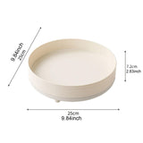 Maxbell 360° Rotating Makeup Organizer Round Makeup Brush Holder for Perfume Cabinet White