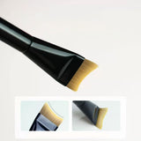 Maxbell 3x Flat Foundation Brush with Sponge Palette Tray for Blending Cream