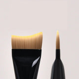Maxbell 3x Flat Foundation Brush with Sponge Palette Tray for Blending Cream