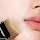 Maxbell 3x Flat Foundation Brush with Sponge Palette Tray for Blending Cream
