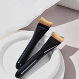 Maxbell 3x Flat Foundation Brush with Sponge Palette Tray for Blending Cream