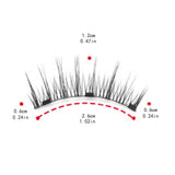 Maxbell 3D Natural Magnet Eyelashes Makeup Tools Accessories for Girls Professionals Style A