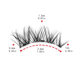 Maxbell 3D Natural Magnet Eyelashes Makeup Tools Accessories for Girls Professionals Style C