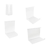 Maxbell Pingpong Paddle Display Stand Acrylic Pingpong Paddle Rack for Club Home Gym 1 Seater