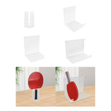 Maxbell Pingpong Paddle Display Stand Acrylic Pingpong Paddle Rack for Club Home Gym 1 Seater