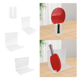 Maxbell Pingpong Paddle Display Stand Acrylic Pingpong Paddle Rack for Club Home Gym 1 Seater