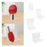 Maxbell Pingpong Paddle Display Stand Acrylic Pingpong Paddle Rack for Club Home Gym 1 Seater