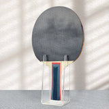 Maxbell Pingpong Paddle Display Stand Acrylic Pingpong Paddle Rack for Club Home Gym 1 Seater
