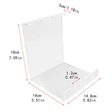 Maxbell Pingpong Paddle Display Stand Acrylic Pingpong Paddle Rack for Club Home Gym 3 Seaters