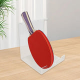 Maxbell Pingpong Paddle Display Stand Acrylic Pingpong Paddle Rack for Club Home Gym 3 Seaters