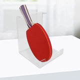 Maxbell Pingpong Paddle Display Stand Acrylic Pingpong Paddle Rack for Club Home Gym 3 Seaters