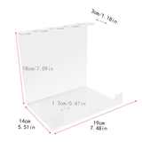 Maxbell Pingpong Paddle Display Stand Acrylic Pingpong Paddle Rack for Club Home Gym 4 Seaters