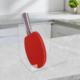 Maxbell Pingpong Paddle Display Stand Acrylic Pingpong Paddle Rack for Club Home Gym 4 Seaters