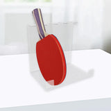 Maxbell Pingpong Paddle Display Stand Acrylic Pingpong Paddle Rack for Club Home Gym 4 Seaters