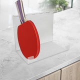 Maxbell Pingpong Paddle Display Stand Acrylic Pingpong Paddle Rack for Club Home Gym 5 Seaters