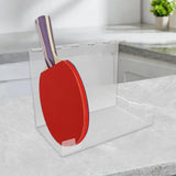 Maxbell Pingpong Paddle Display Stand Acrylic Pingpong Paddle Rack for Club Home Gym 5 Seaters