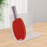 Maxbell Pingpong Paddle Display Stand Acrylic Pingpong Paddle Rack for Club Home Gym 5 Seaters