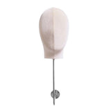Maxbell Manikin Head Hat Display Head for Beginner Stylist Home Salon Making Styling Beige