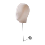 Maxbell Manikin Head Hat Display Head for Beginner Stylist Home Salon Making Styling Beige