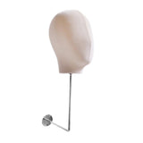 Maxbell Manikin Head Hat Display Head for Beginner Stylist Home Salon Making Styling Beige