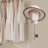 Maxbell Manikin Head Hat Display Head for Beginner Stylist Home Salon Making Styling Beige