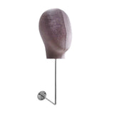 Maxbell Manikin Head Hat Display Head for Beginner Stylist Home Salon Making Styling Gray