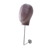 Maxbell Manikin Head Hat Display Head for Beginner Stylist Home Salon Making Styling Gray