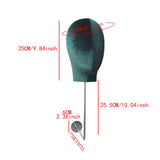 Maxbell Manikin Head Hat Display Head for Beginner Stylist Home Salon Making Styling Green