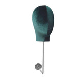 Maxbell Manikin Head Hat Display Head for Beginner Stylist Home Salon Making Styling Green