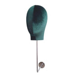 Maxbell Manikin Head Hat Display Head for Beginner Stylist Home Salon Making Styling Green