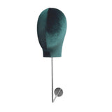 Maxbell Manikin Head Hat Display Head for Beginner Stylist Home Salon Making Styling Green